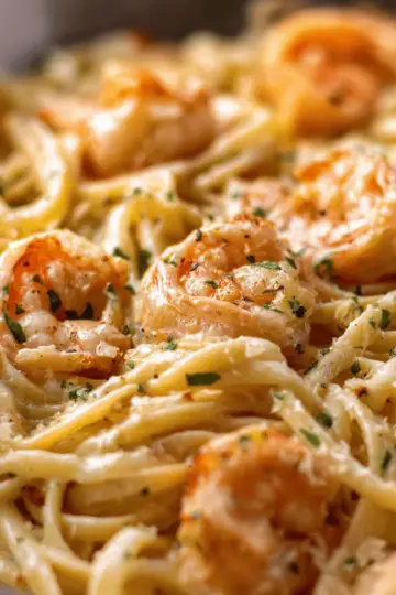 Creamy Garlic Shrimp Pasta