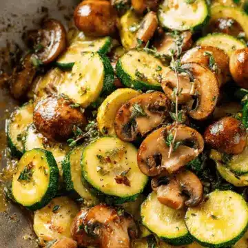 Skillet Zucchini and Mushrooms