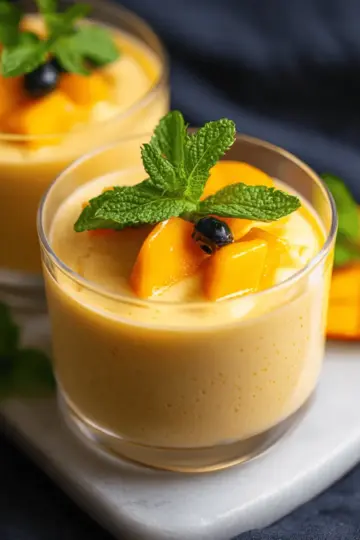 Creamy Mango Mousse (No Gelatin)