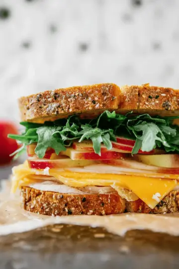 Turkey Apple Cheddar Sandwich