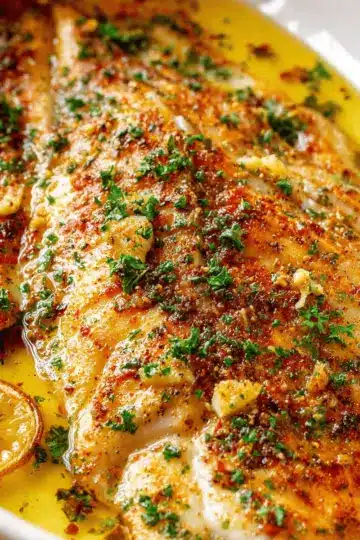 Garlic Butter Oven Baked Tilapia