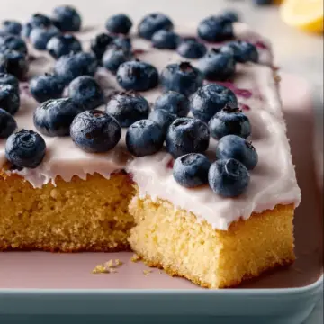 Lemon-Blueberry Sheet Cake