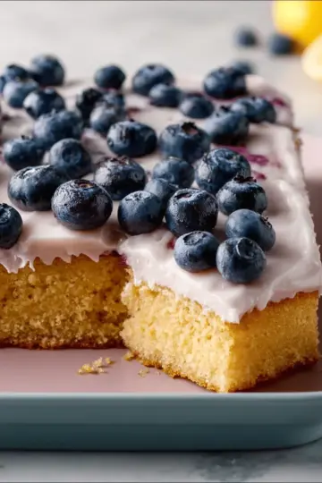 Lemon-Blueberry Sheet Cake