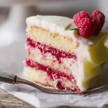 Raspberry Cake with Lemon Buttercream