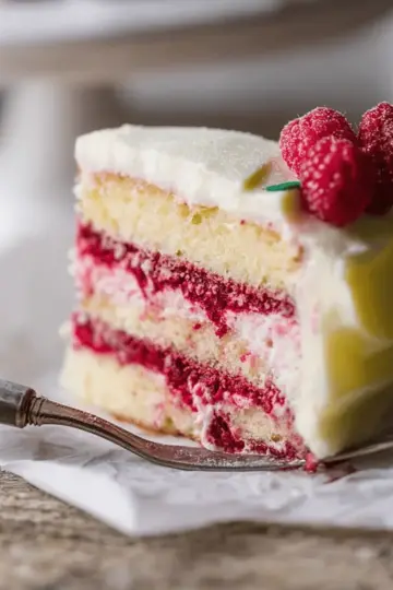 Raspberry Cake with Lemon Buttercream