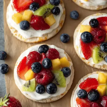 Sugar Cookie Fruit Pizzas