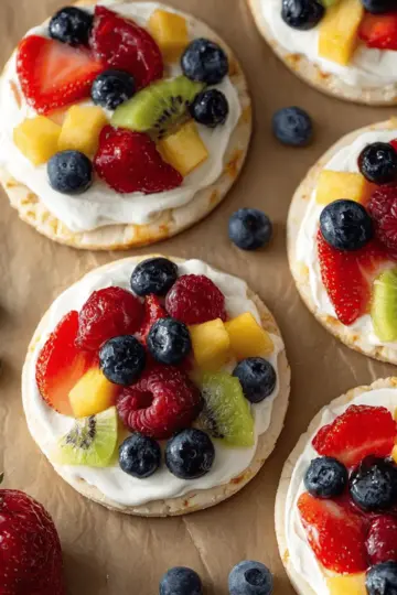 Sugar Cookie Fruit Pizzas