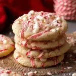 White Chocolate Candy Cane Cookies