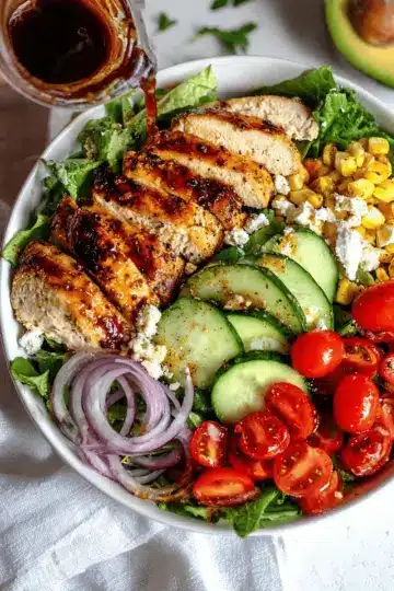 Hot Honey Grilled Chicken Salad