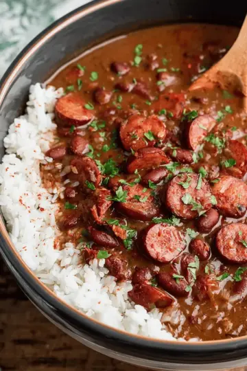 Slow Cooker Cajun Red Beans and Rice