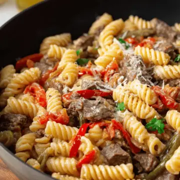Philly Cheesesteak Pasta