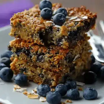 Blueberry Oatmeal Breakfast Bars