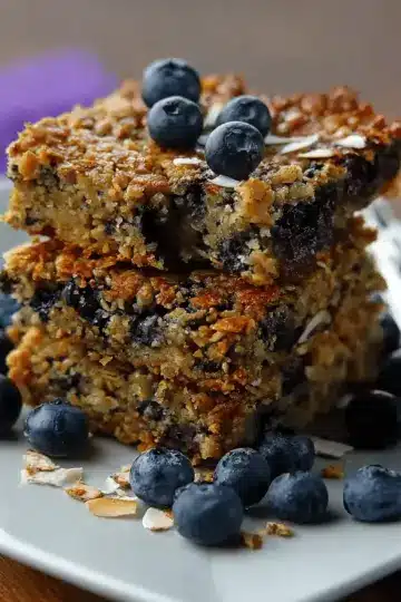 Blueberry Oatmeal Breakfast Bars