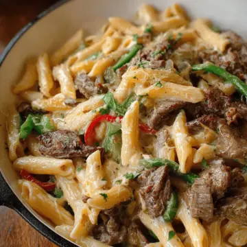 Philly Cheesesteak Pasta
