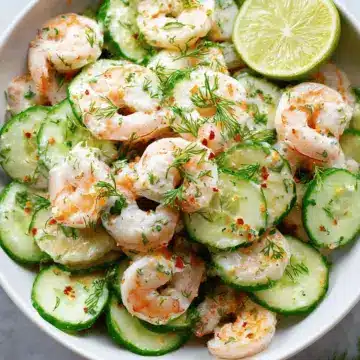 Cucumber Shrimp Salad
