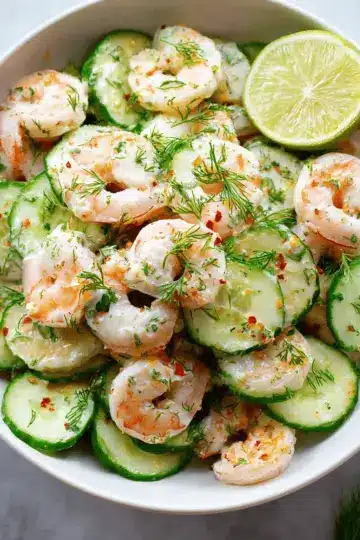 Cucumber Shrimp Salad