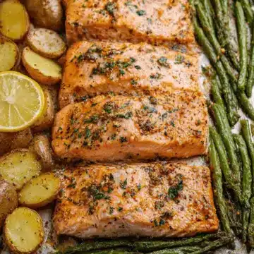 Sheet Pan Garlic Butter Salmon