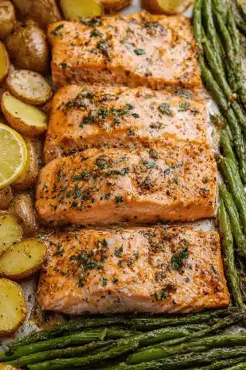 Sheet Pan Garlic Butter Salmon