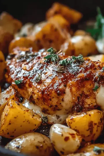 garlic parmesan Chicken Potatoes