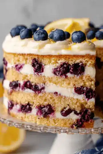 Lemon Blueberry Layer Cake