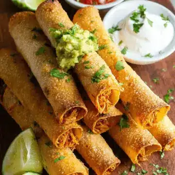 Crispy Baked Chicken Taquitos