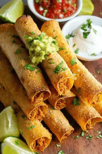 Crispy Baked Chicken Taquitos