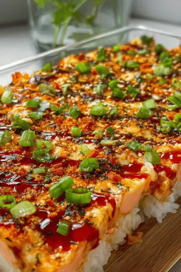 How to Make Salmon Sushi Bake