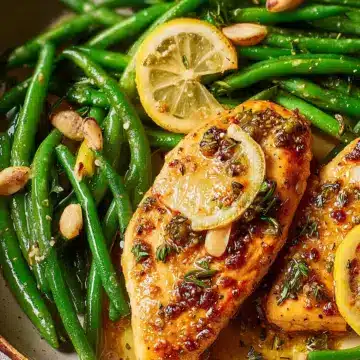 Lemon-Garlic Chicken with Green Beans