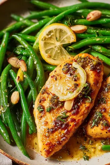 Lemon-Garlic Chicken with Green Beans