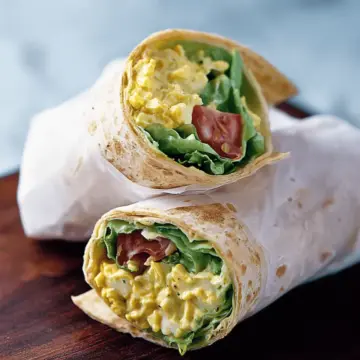 Curry Egg Salad Wrap