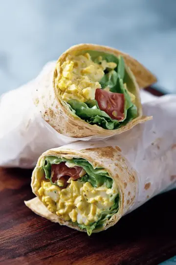 Curry Egg Salad Wrap