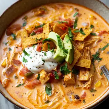 Creamy Chicken Tortilla Soup