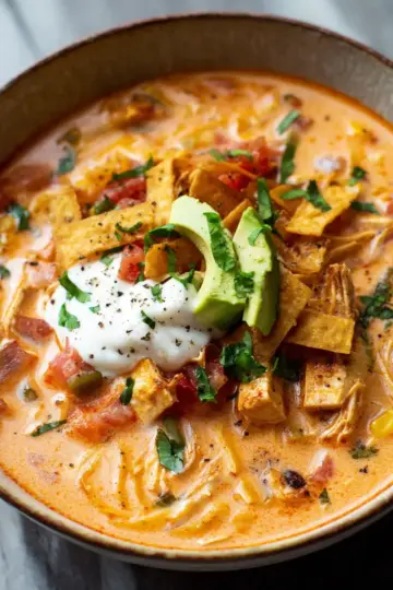 Creamy Chicken Tortilla Soup