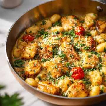 Garlic Chicken Gnocchi Skillet: 30 Minutes, GF