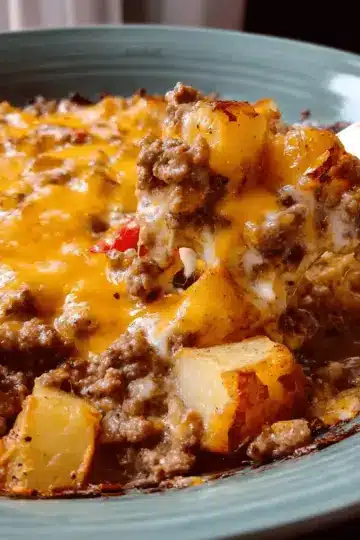Cheesy Ground Beef and Potatoes