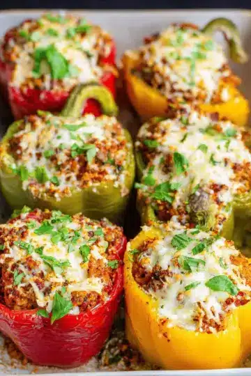 Ground Turkey Stuffed Peppers