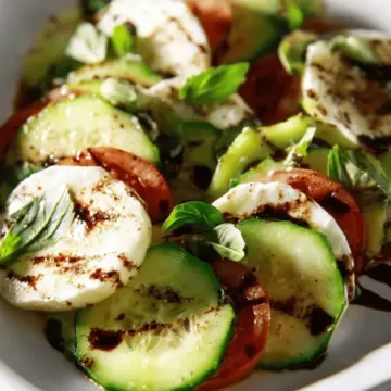 Cucumber Caprese Salad