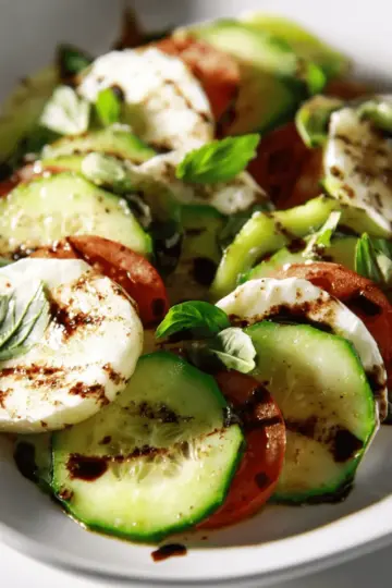 Cucumber Caprese Salad