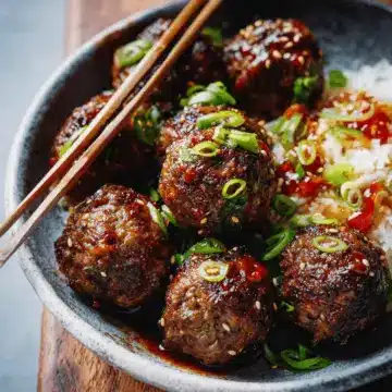Easy Korean Meatballs Recipe (with Sweet Spicy BBQ Sauce)