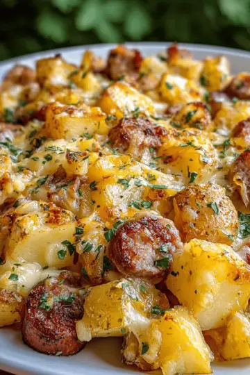 Cheesy Ranch Potatoes and Sausage