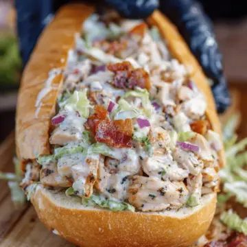 Chicken Bacon Ranch Chopped Sandwich