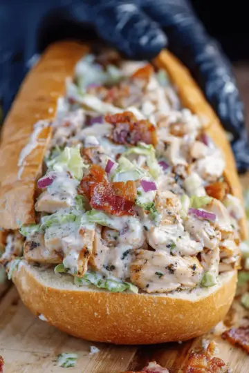 Chicken Bacon Ranch Chopped Sandwich
