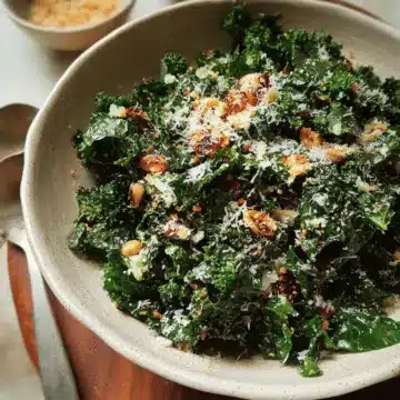Lemony Parmesan Kale Salad