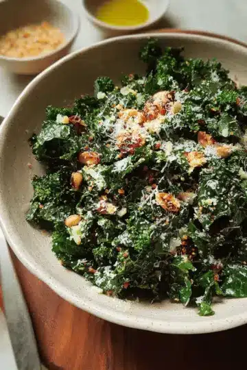 Lemony Parmesan Kale Salad