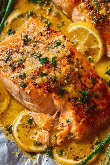 Sheet Pan Lemon Garlic Butter Salmon