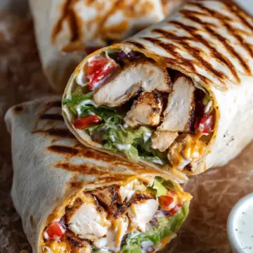Chipotle Ranch Grilled Chicken Burrito