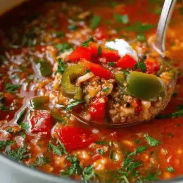 Cozy Stuffed Pepper Soup