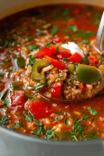 Cozy Stuffed Pepper Soup