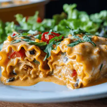 Southwest Chicken Lasagna Roll Ups
