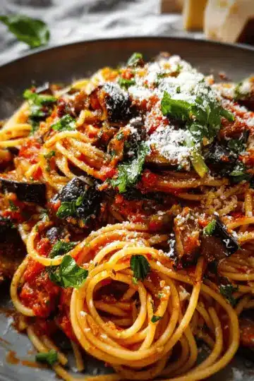 Pasta alla norma (Eggplant pasta)